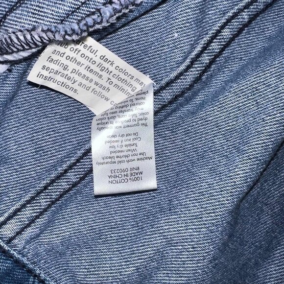Pac Sun Lightweight Spring Denim Jean Jacket, Plaid, small - Picture 4 of 5